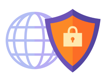 ネットワークとセキュリティアイコン